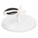 Grip and Tip Nail Polish Bottle Holder Fingernail Polish Bottle Holder Anti Spill Nail Polish Holder Stand with Adjustable Angle Design Nail Polish Accessories for Manicures White