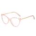SERONI Metal Temples Tr90 Cat Eye Frame Blue Light Blocking Glasses for Women Men Anti UV Ray Computer Reading Glasses Pink 62 Millimeters