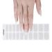 Semi Cured Gel Nails Strips 20 Stickers Nail Wraps Soft Self-Adhesive Gel Nail Stickers Salon-Quality Gel Nail Strips for Nails French Tip Manicure UV/LED Lamp Required (Glitter-87)
