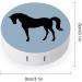 Silhouette Horse Contact Lens Travel Kit | Portable Cute Contact Box with Mirror for Outdoor Use - Buy Online on GoSupps.com