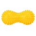 PVC sting massage ball yoga sting ball fascia of muscle-hand plantar relaxation ball peanut massage ball muscle massage ball exercise foot vault-wearer to relieve back and (yellow)