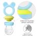 Baby Fruit Feeder Pacifier - 2 Pack BPA Free Silicone Fresh Fruit Feeder with Food Pouches (Blue & Pink) - Buy Online on GoSupps.com