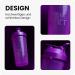 Shakenext Purple Protein Shaker Bottle 700ml | Leak-Proof Dishwasher-Safe Blender with Mixing Ball for Fitness & Protein Shakes - Buy Online on GoSupps.com
