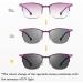 GHARAZ Foldable Bifocal Reading Glasses for Women - Photochromic Modern Computer Aid in Purple (Size: 2.0+) - Buy Online on GoSupps.com