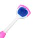 10-Piece Silicone Tongue Scraper Set - Dual Action Oral Hygiene Tool for Adults & Kids - Long Handle Pink - Buy Online on GoSupps.com