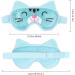 NEWGO Reusable Ice Pack for Eyes - Cold Compress Gel Eye Mask with Plush Backing, Kids Girl Blue Cat Design - Buy Online on GoSupps.com