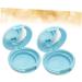 IWOWHERO DIY Makeup Powder Case 1 Set 2pcs powder compact container face powder container loose powder empty box powder puff 6.1x6.1cm Blue - Buy Online on GoSupps.com