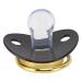 Alomejor Black Baby Pacifier with Chain Clip - Infant Dummy for Newborns | Shop Internationally - Buy Online on GoSupps.com