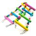 Ladder Bird Toys for Parrots and Small Pets - Wooden Cage Swing & Perch Trainning Toy with 10 Ladders - Buy Online on GoSupps.com