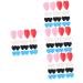 Doitool 60 Couple Love Slide Hook Reading Brille Hook Hook Brillen Burning Heart Glasses Ohr Brags Rau enough glasses Anti-ear handle slipproof glasses.