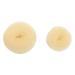 CareforYou Children Kids Girls Ballet Dance Hair Bun Donut Ring Shaper Hair Styler Maker Doughnut Former Sponge PACK OF 2 SIZES Small & Medium (Beige)