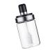 Zerodeko Honey Containers Glass Dispenser 1pc Oil Brush Seasoning Jar Combination Grease Stainless Steel Kitchen Soy Sauce Bottle Grease Container