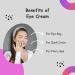 Peptide Eye Cream with Snail Mucin & Niacinamide - Brightening Moisturizer for Dark Circles Wrinkles & Fine Lines - Made in Korea - Buy Online on GoSupps.com
