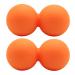 Pcivzxam Massage Ball Double Massage Ball Ball for Myofascial Relaxation Muscle Relaxer Acupuncture Massage D Orange