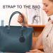 Airtag Keyring Case - 4-Piece Black Leather Holder for Apple AirTag Tracker | GPS Locator Protection & Accessories - Buy Online on GoSupps.com