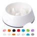 SUPERDESIGN Slow Feeder Dog Bowl Cat Bowl - Slow Eating Habit Maker Dog Cat Food Bowl Anti-Gulping Puppy Slow Feeder Bowl for Dry Wet Raw Food Non-Slip Slow Feeder for Small Medium Large Super Design Round-Gream White  Cup