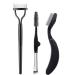 Folding Eyebrow Comb Eyelash Separator Steel Brow Brush Eyebrow Eyelash Makeup Grooming Brush (3 Pieces)
