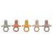 5 Pack Silicone Pacifiers with Handle for Newborns | Safe & Comfortable | International Shipping - Buy Online on GoSupps.com
