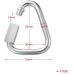 OWAYOTO Delta Quick Link Triangle Locking Carabiner 3/8 M10 10MM - Pack of 2 - Buy Online on GoSupps.com