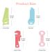 Airfish Baby Teething Toys | BPA-Free Soft Silicone Bite Rings for Babies - 4 Pack Pink Blue Red Green | Easy-to-Hold Handles - Buy Online on GoSupps.com