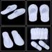 QUMocky 12 Pairs Disposable Closed Toe Spa Slippers - White Hotel/Bathroom Slippers for Women and Men - Perfect for Spa Parties and Travel - Buy Online on GoSupps.com