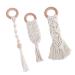 Ibasenice 3 pcs bite toy bite toys made of wood toys toys molar stick made of cotton rope toys to grind the teeth molar grinding rod toddler beech white