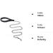 Ctopogo Dog Leash - 180cm Metal Leash with PU Leather Handles | Durable Training & Practice Lines for Large & Medium Dogs - Buy Online on GoSupps.com