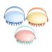 Anneomas 3st massage comb scalp peeling brush scale care hand shampoon shed cleaning brush hair scalp washer scalp massage device hairdressing requirement teasing lip balm