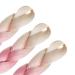 Shop Ldmy Ombre Braids Extensions Colorful Blonde Pink & Purple Jumbo Braids | 6Pcs/Pack Synthetic Kanekalon Hair for Braiding - Buy Online on GoSupps.com