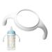 MAM Bottle handles silicone baby bottle handle holder baby bottle handles holder for wide neck bottles silicone baby bottles glass bottles Veeteah white