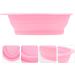 FRCOLOR Cleaning Pad Cosmetic Brush Scrubber Makeup Brush Scrubber Mat Brush Cleansing Pad Makeup Brush Washing Bowl Silicone Makeup Brush Beauty Tool Cleaner Beauty Tools Silica Gel Fold 14.5x11cm Pink - Buy Online on GoSupps.com