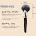 Big Fan Brush for Makeup | Professional Quality & Precision | Ideal for Makeup Artists & Beauty Enthusiasts - Buy Online on GoSupps.com