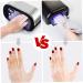 UV Glove Gel Manicures Glove UV Protection Gloves Polish Nail Drye Anti UV Fingerless Gloves 1Pair White - Buy Online on GoSupps.com