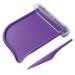 Pill Counting Tray with Spatula Clear Chute Cover for Purse and Pockets to Hold Vitamins and Medication