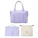 Hylat Baby Changing Bag with Changing Mat and Cotton Bag - Practical Carrying Bag for Moms on the Go - Purple Purple-set