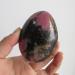 223g Natural Rhodonite Crystal Palm Stone Polished Fengshui Reiki Specimens and Stones - Stones