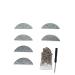 Heels repair pad metal-jersey plates and nails sole-jersey protection repair pads (semicircular heel 3 double) Half bounding heel 3 double