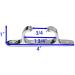 X-Haibei 4 Inch Stainless Steel Straight Bow Chock Cleat Line Chock for Marine Boat - Buy Online on GoSupps.com