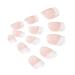 Handcess French Press On Nail Set - Nude Ballerina Artificial Fingernails for Women & Girls | 24 Pieces - Buy Online on GoSupps.com