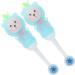 Ipetboom 8 STK Kids Toothbrush Set - Soft Bristles Travel Toothbrushes for Toddlers | Cute Bear & Sweet Fruit Designs - Buy Online on GoSupps.com
