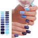 Semi Cured Gel Nails Stickers Full Wrap Nails Polish Strips French Style Gel Nail Strips Nails Art Decortions BSS0357 - Buy Online on GoSupps.com