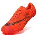 KAEAEILSS Track and Field Shoes Spikes for Men and Women Long-Distance Running Sports Shoes Sports Sprint Track and Field Competition Spikes for Boys and Girls 259orange 9