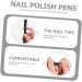 FRCOLOR Nail Pen Nail Polish Drawing Pen Nail Brush Pen Nail Art Tips Builder Pen Nail Drawing Pen Extension Gel Pen Nail Gel Polish Manicure Decor Pen Manicure Pen Step Abs Practice Hands 14X1X1CM Black - Buy Online on GoSupps.com