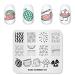 KADS Nail Art Stamping Plate Template Warm Color Summer Series Watermelon Stamping Plate Nail DIY Tool (SU001)