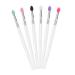IWOWHERO 6pcs Eye Shadow Brush Eye Brush Makeupset Transparent Plastic Handle Make up Applicator