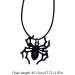 Kuaiyiju Dark Punk Spider Chart Chain - Unique Hip-Hop Choker Necklace | Adjustable Collarbone Chain Trailer - Buy Online on GoSupps.com