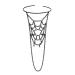 Spider Net Pendant Tassels Black Open Cuff for Arm Women Halloween Costume Upper Arm Bangle Jewelry (Black Net)
