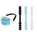 Ulalaza 5-part ear protection hooks with adjustable and flexible strap extender anti-gneineing EAR Protector Face Buckles K02-Mixing Color