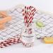 Bright Red and White Stripes Drinking Paper Straws 7.75 Inch Red Stripes(100 Pieces) Red white - Buy Online on GoSupps.com