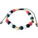 Oralgo Adjustable Woven Bracelet with National Flag - Colorful Pearls for Peace Supporters | Hand Chain for Peace Fans - Buy Online on GoSupps.com